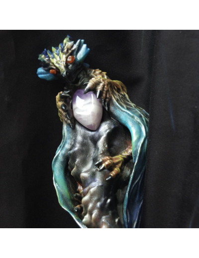 Baguette magique "Le Dragomancien" garde sa pierre naturelle