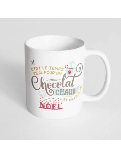 Mug Chocolat chaud et films de Noël