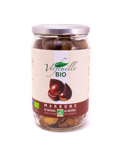 Marrons au Naturel Fabrication Artisanale Bio 430g