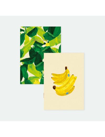 Duo carnets - Beverly Hills Banans Leaves - All the ways to say