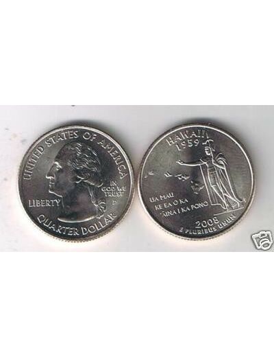 AMERIQUE (U.S.A) 1/4 DOLLAR 2008 P HAWAI SUP-