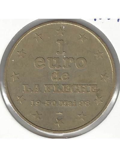 72 LA SARTHE LA FLECHE 1 EURO du 19 au 30/05/1998 (euro, ecu temporaire) TTB+