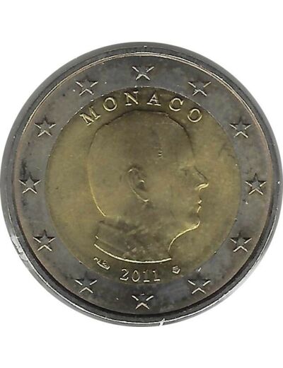 MONACO 2011 2 EURO PRINCE ALBERT SUP