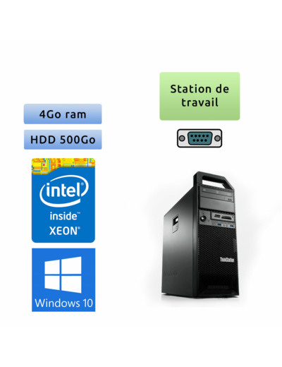 Lenovo ThinkStation S30 TW - Windows 10 - E5-1603 4Go 500Go - Ordinateur Tour Workstation PC