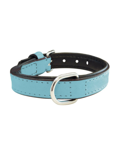 Collier en cuir, AZUR pour chiens - 2 tailles différentes