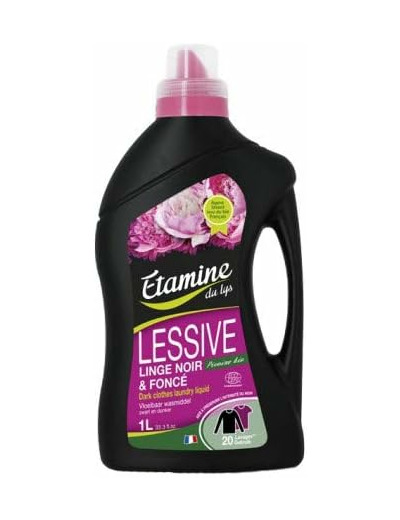 Lessive liquide linge noir et fonce 1L Etamine Du Lys