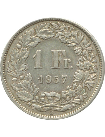 SUISSE 1 FRANC 1957 B TTB N1