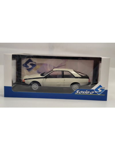 RENAULT FUEGO TURBO 1985 BLANCHE SOLIDO 1/18 BOITE D'ORIGINE NEUF