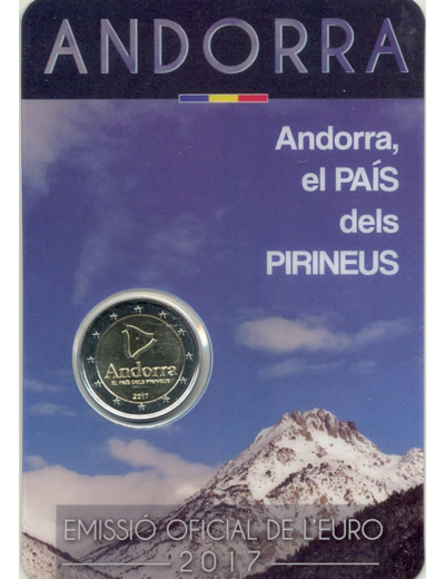 ANDORRE 2017 2 EURO EL PAIS DELS PIRINEUS BU