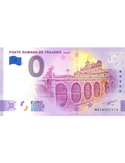 PORTUGAL 2020-1 PONTE ROMANA DE TRAJANO (ANNIVERSAIRE) BILLET SOUVENIR 0 EURO