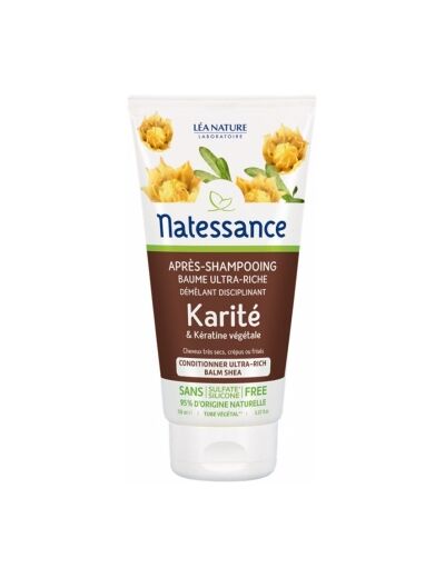 Après shampoing baume ultra nourrissant Karité et Kératine végétale 150ml