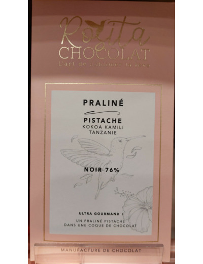 Tablette Praliné Pistache Noir