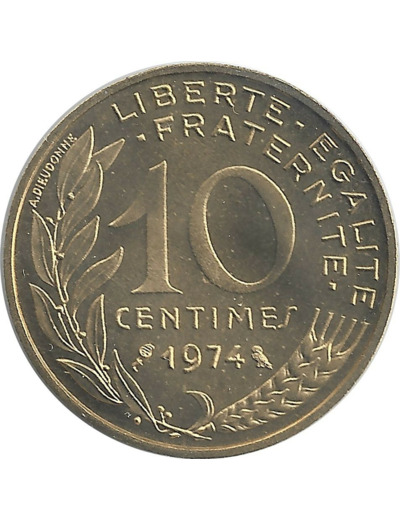 FRANCE 10 CENTIMES LAGRIFFOUL 1974 FDC