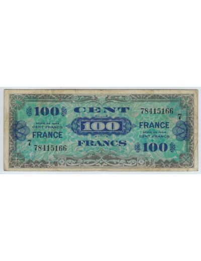 FRANCE 100 FRANCS Type FRANCE 1945 SERIE 7 TB+ 166