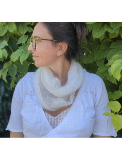 Tour de cou PLUME - Ecru