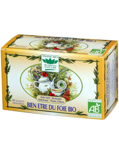 TISANE BIEN-ÊTRE DU FOIE 20X1,6G Romon Nature