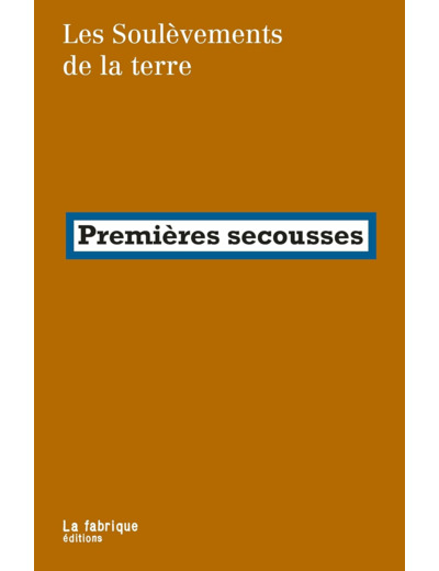 PREMIERES SECOUSSES