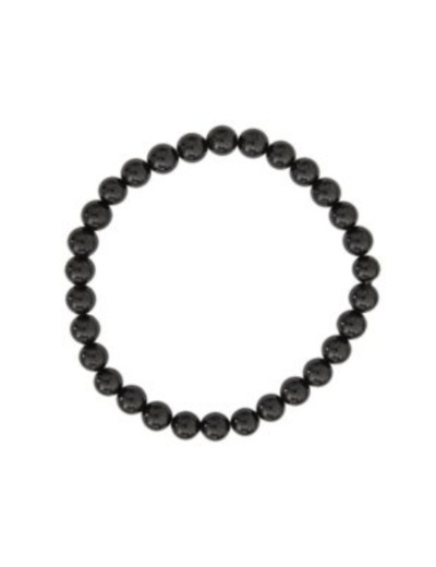 Bracelet en tourmaline noire 6 mm