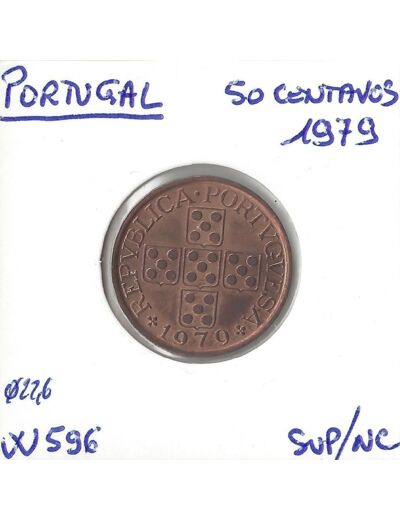 PORTUGAL 50 CENTAVOS 1979 SUP NC