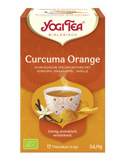 Tisane curcuma orange 17x2g Yogi Tea