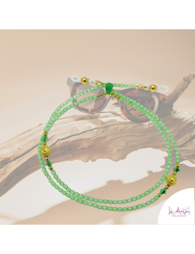 CHAÎNE DE LUNETTES GREEN VIBES