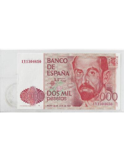 Espagne SPAIN 2000 PESETAS 22 07 1980 SPL