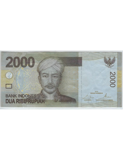 INDONESIE 2000 RUPIAH 2009/2015 SERIE WPR TTB+