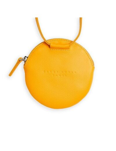 CARRE ROYAL Mini sac jaune en cuir