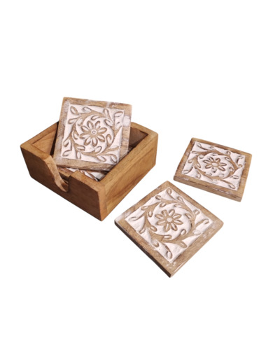 Boîte de 4 dessous de verre