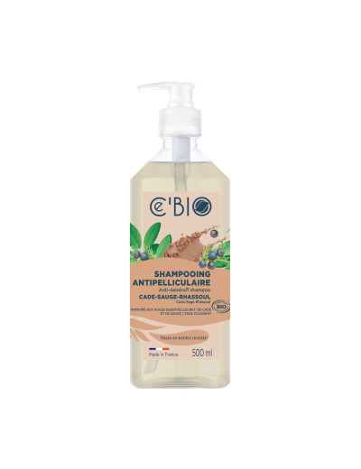 Shampoing antipelliculaire Cade Sauge Rhassoul 500ml