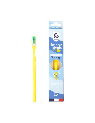 Brosse à dents écologique rechargeable Medium (coloris aléatoire)