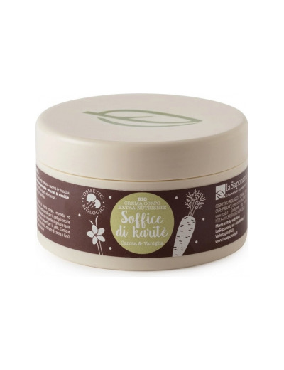 Crème Corporelle Extra Hydratante Carotte Vanille Soffice di Karité 200ml