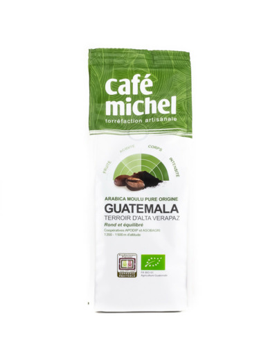 Café Moulu Guatemala Rond et Équilibré Bio 250g