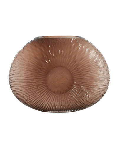 Vase décoratif CONCHA brun fonce 41x11x31cm