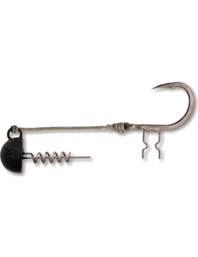 shad claw rig black cat