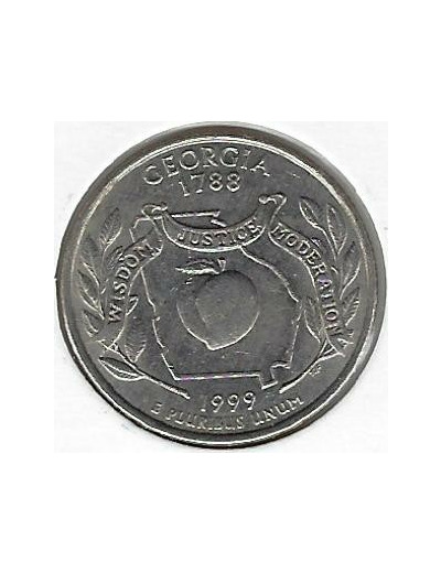 AMERIQUE (U.S.A) 1/4 DOLLAR 1999 D GEORGIA TTB+