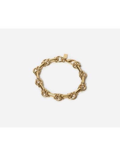 Bracelet Jefferson en maille anneaux entrelacés dorés