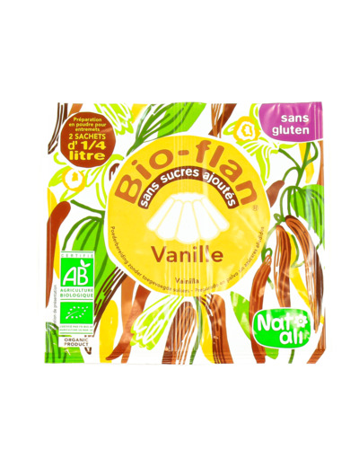 Bio-Flan Vanille Sans Sucre Ajoutés Bio 2x8g