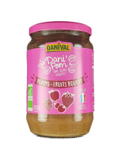 Dani'Pom Purée Pomme Fruits Rouges Bio 700g