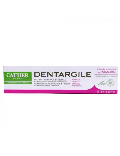 Dentifrice Argile Et Romarin 75ml Bio