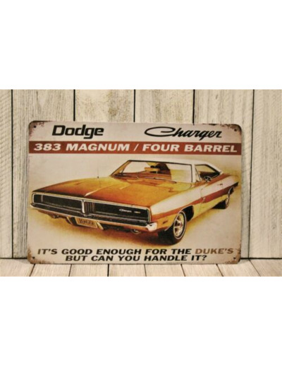 Plaque Dodge Charger en 30*38