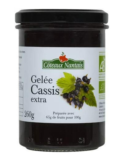 Gelee de cassis extra 260g Côteaux Nantais