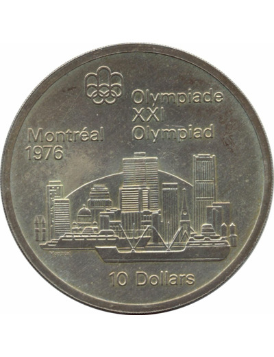 CANADA 10 DOLLARS 1973 XXI OLYMPIADE MONTREAL 1976 VUE SUR MONTREAL SUP