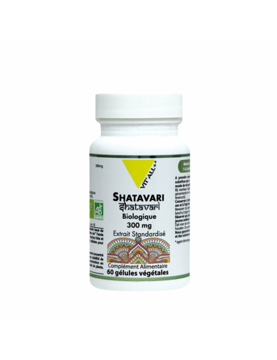 Shatavari Bio-extrait standardisé-300mg-60 gélules-Vit'all+