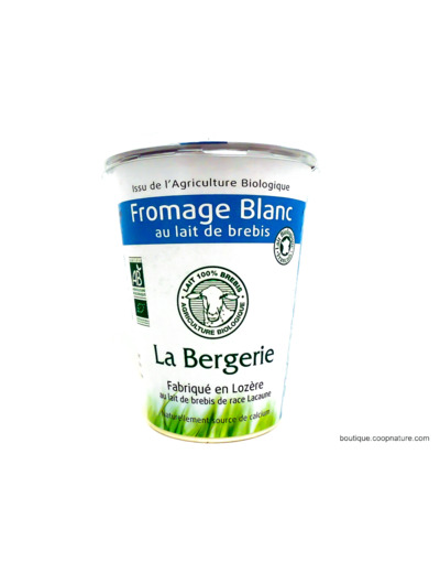 Fromage Blanc au Lait de Brebis Bio 400g