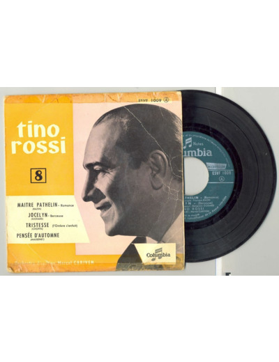 45 Tours TINO ROSSI "MAITRE PATHELIN" / "TRISTESSE"