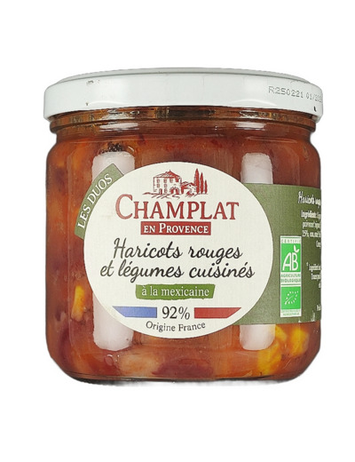 Haricots Rouges et Légumes Cuisinés Mexicaine 340g Bio