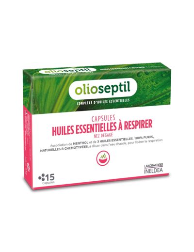 HUILES ESSENTIELLES À RESPIRER-15 capsules-Olioseptil