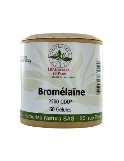 Bromélaïne 2500 GDU 320mg 60 gélules