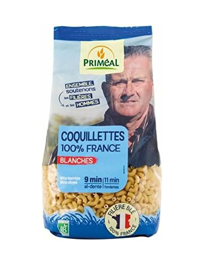 Coquillette blanc France 500g Primeal